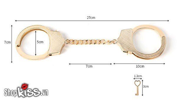 Dụng cụ bạo dâm còng số 8 hợp kim cao cấp an toàn bền chắc