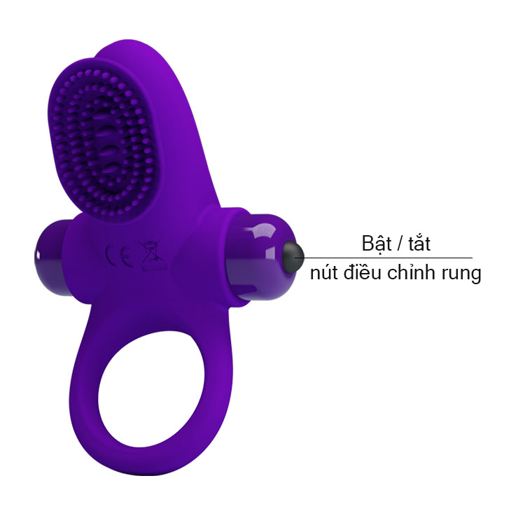 Vòng rung liếm 7 tần số Pretty Love DC71R chống xuất tinh sớm