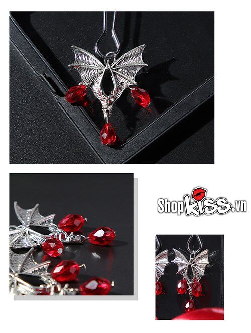  Bán Bộ kẹp vú BDSM họa tiết cánh dơi độc đáo cao cấp