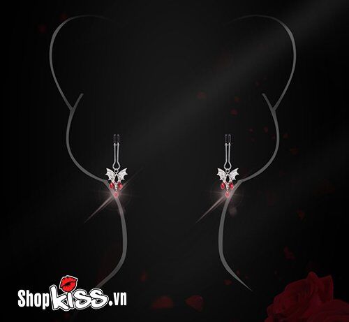  Bán Bộ kẹp vú BDSM họa tiết cánh dơi độc đáo cao cấp