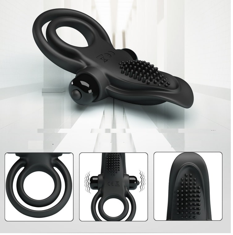 Vòng rung Pretty Love chống xuất tinh sớm silicon cao cấp an toàn