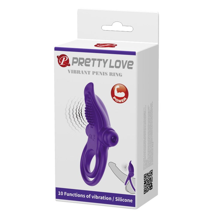 Vòng rung Pretty Love chống xuất tinh sớm silicon cao cấp an toàn