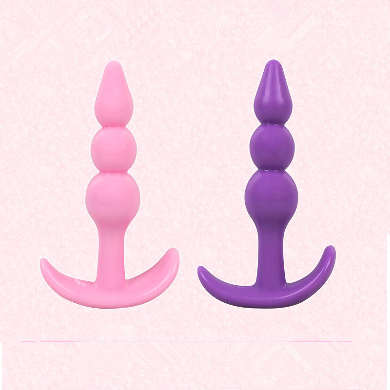 Phích Cắm Hậu Môn Silicon 3 Nấc An Toàn Massage Hậu Môn Gay
