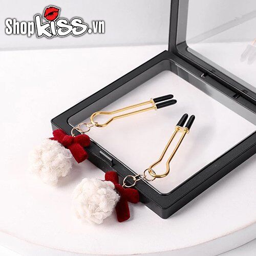  Đại lý Bộ kẹp vú họa tiết nơ và cục bông dễ thương giá sỉ