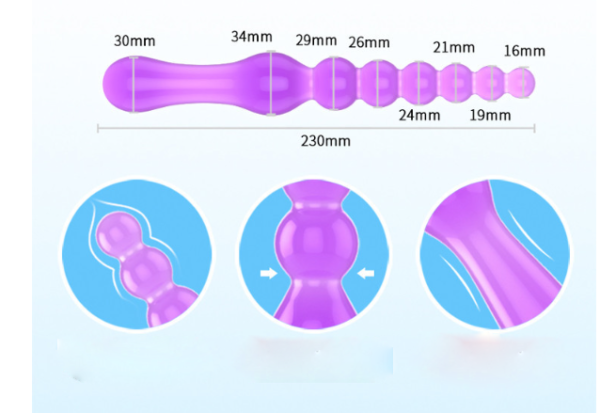 Dụng cụ mát xa hậu môn hạt tròn AN 11 tiện lợi kích thích mạnh mẽ