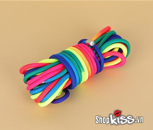 Rainbow Cotton BDSM Bondage Rope 10m Durable & Soft