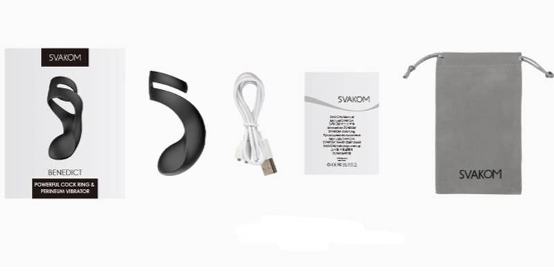 Vòng Rung Cao Cấp Kích Thích Nữ Kèm Kích Thích Hậu Môn Nam – Svakom Benedict DC90Q2