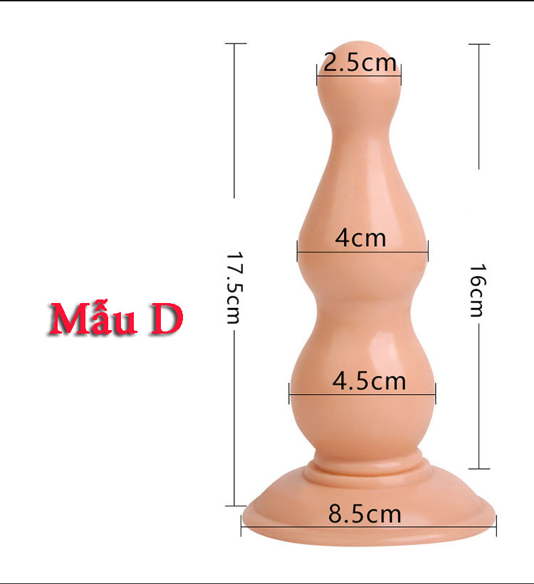 Phích hậu môn siêu mềm gắn sàn HM28 kích thước lớn massage hiệu quả