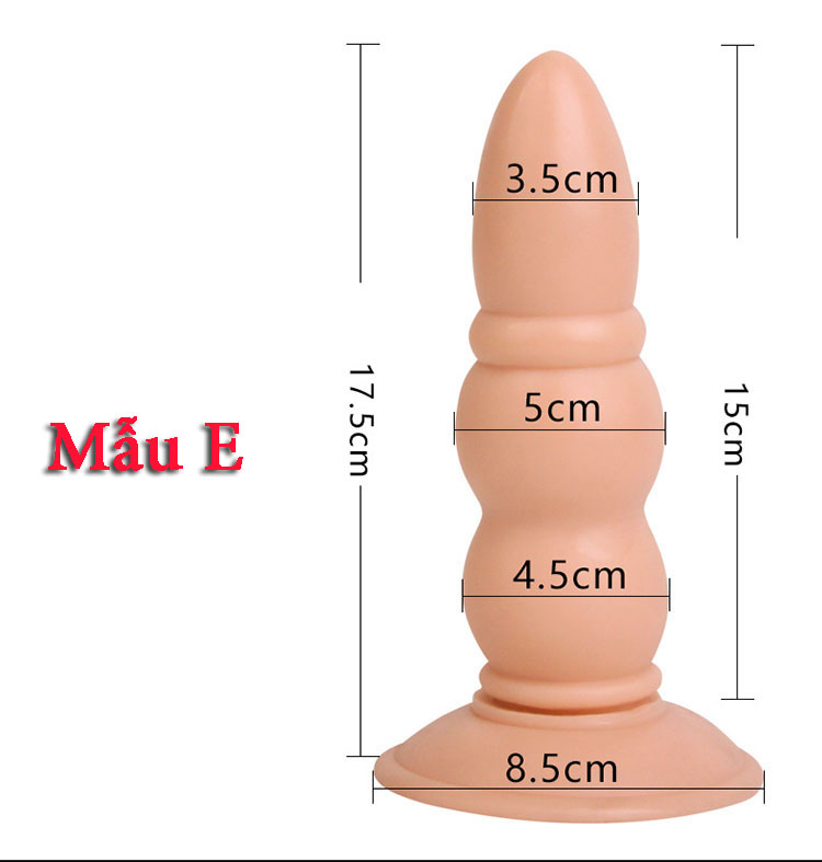 Phích hậu môn siêu mềm gắn sàn HM28 kích thước lớn massage hiệu quả