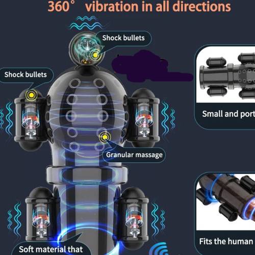 DC33G Penis Massager 5-Point Vibration Rechargeable