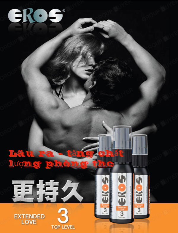 Chai xịt kéo dài quan hệ Đức Eros 3 Top Level XTS17A cao cấp