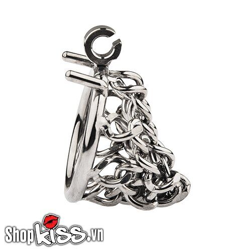 Nơi bán Khóa dương vật BDSM bằng thép không gỉ dạng dây xích giá rẻ Nơi bán Khóa dương vật BDSM bằng thép không gỉ dạng dây xích giá rẻ