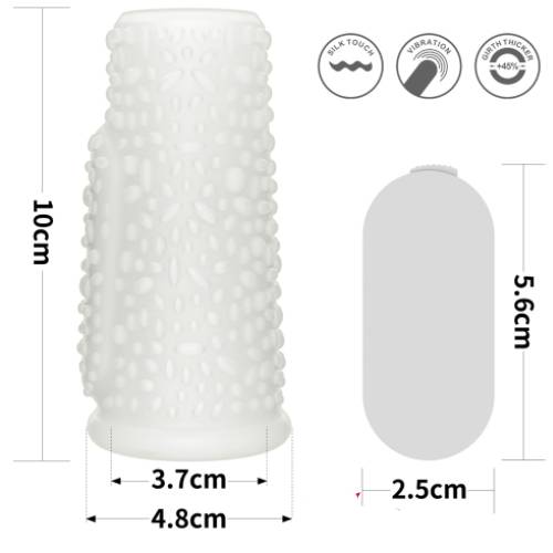 Khúc đôn silicon Lovetoy gai nhám có rung tăng kích thích âm đạo