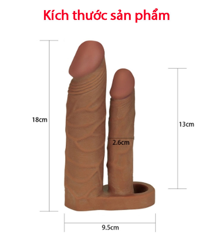 Bao Đôn Lovetoy 2 nhánh mềm mại siêu thực BD22A kích thích phái đẹp