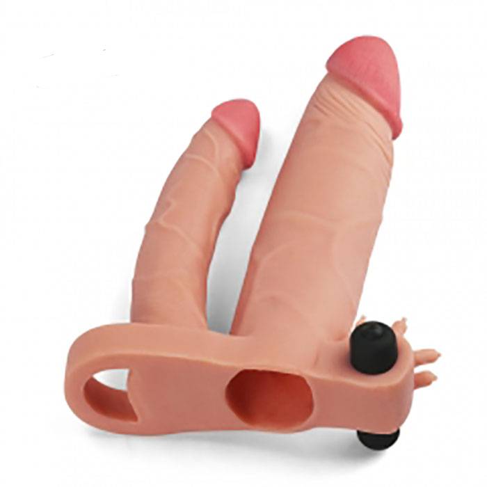 Bao đôn dên Lovetoy quai đeo 2 nhánh có rung silicon mềm