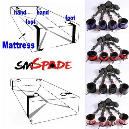 Đồ chơi BDSM 4 món cao cấp Dụng cụ trói buộc đa năng