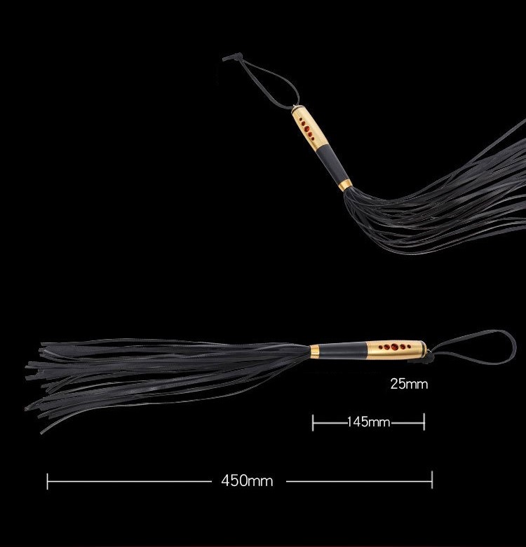 Dụng Cụ BDSM Roi Da Mạ Vàng Sang Trọng Phong Cách Đỉnh