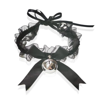Ruy băng nơ ren sang trọng kèm chuông BDSM hấp dẫn