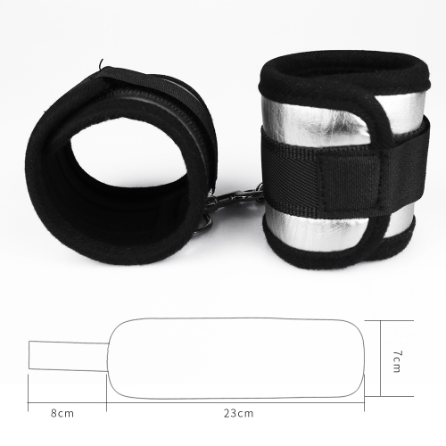 Bộ còng tay Lovetoy mềm mại an toàn khóa dán dây đai nhung satin