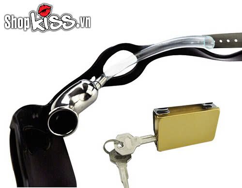 Đai khóa trinh tiết thép không gỉ chữ T nam bảo vệ an toàn