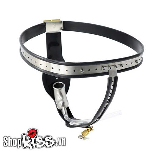 Đai khóa trinh tiết thép không gỉ chữ T nam bảo vệ an toàn