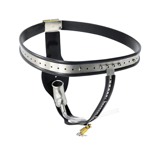 Đai khóa trinh tiết thép không gỉ chữ T dùng BDSM kích thích cảm xúc 
