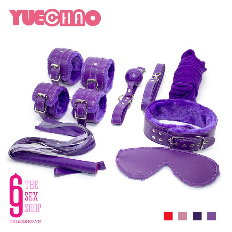 Đồ chơi BDSM 7 món lông mềm mại kích thích đam mê cực khoái