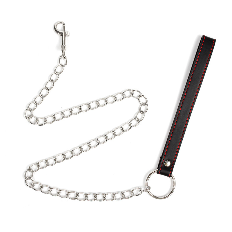 Đồ chơi BDSM tròng cổ xích da cao cấp kích thích mạnh mẽ