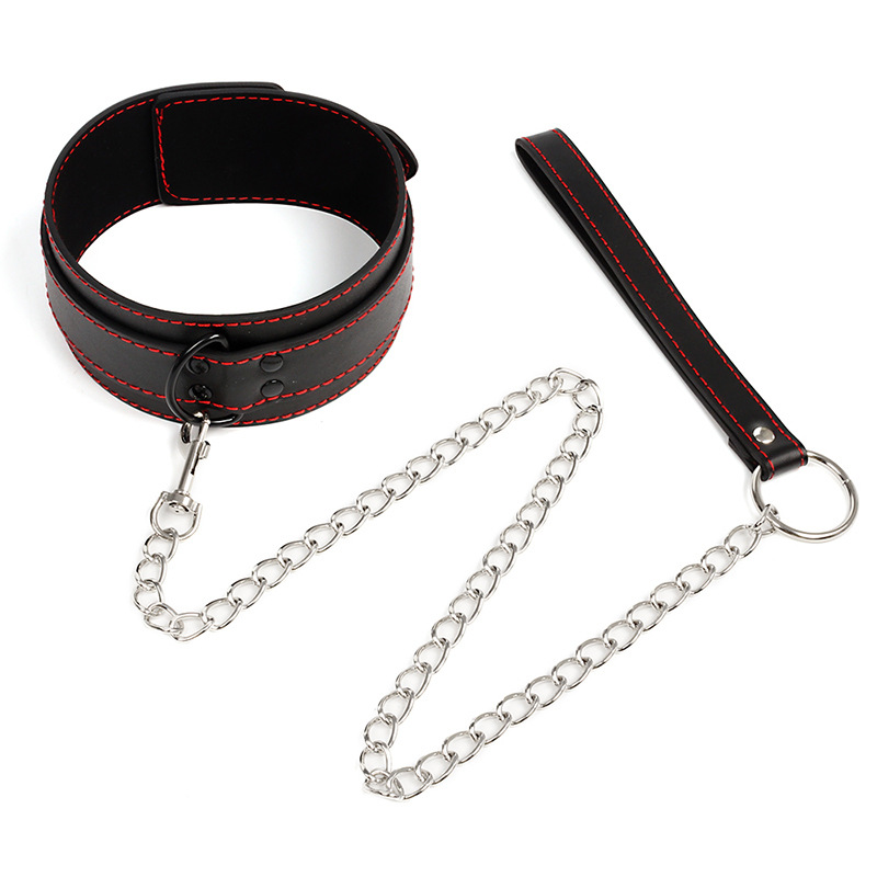 Đồ chơi BDSM tròng cổ xích da cao cấp kích thích mạnh mẽ
