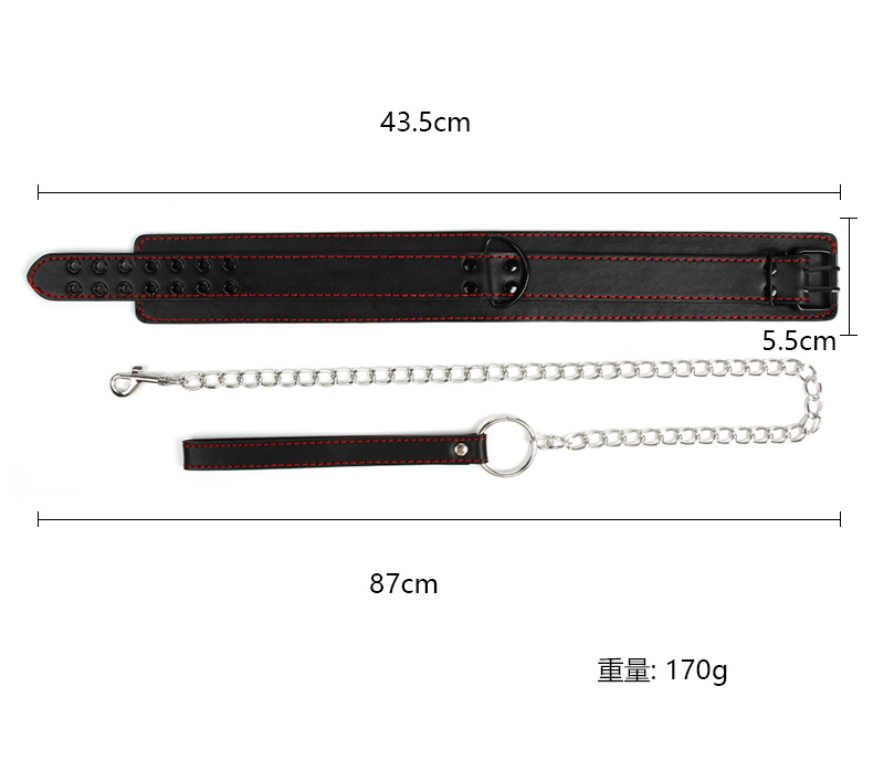 Đồ chơi BDSM tròng cổ xích da cao cấp kích thích mạnh mẽ