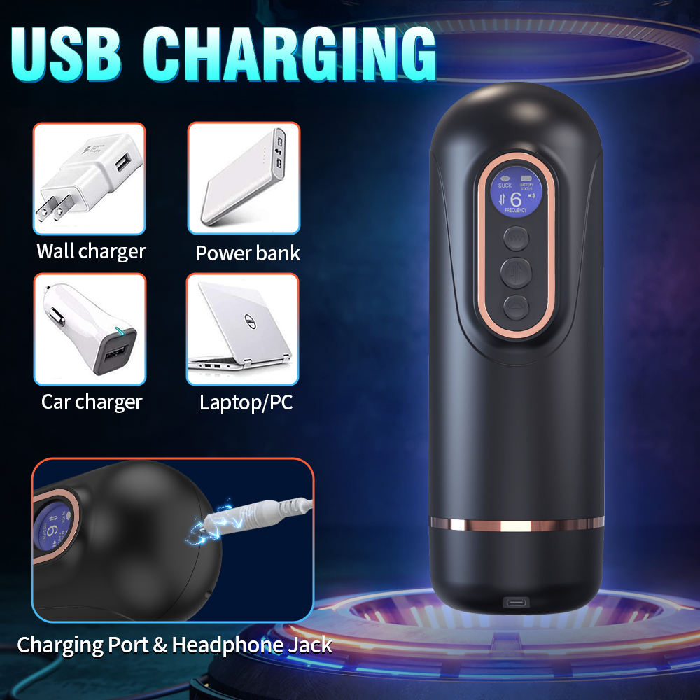 Máy Thủ Dâm Tự Động Rung Thụt Co Bóp Nhiệt Độ Cảm Giác Thật