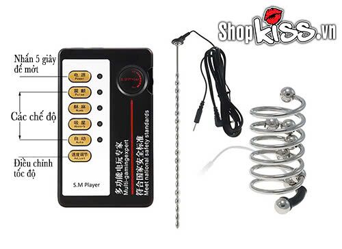 Dụng cụ xung điện kích thích niệu đạo dương vật tăng khoái cảm