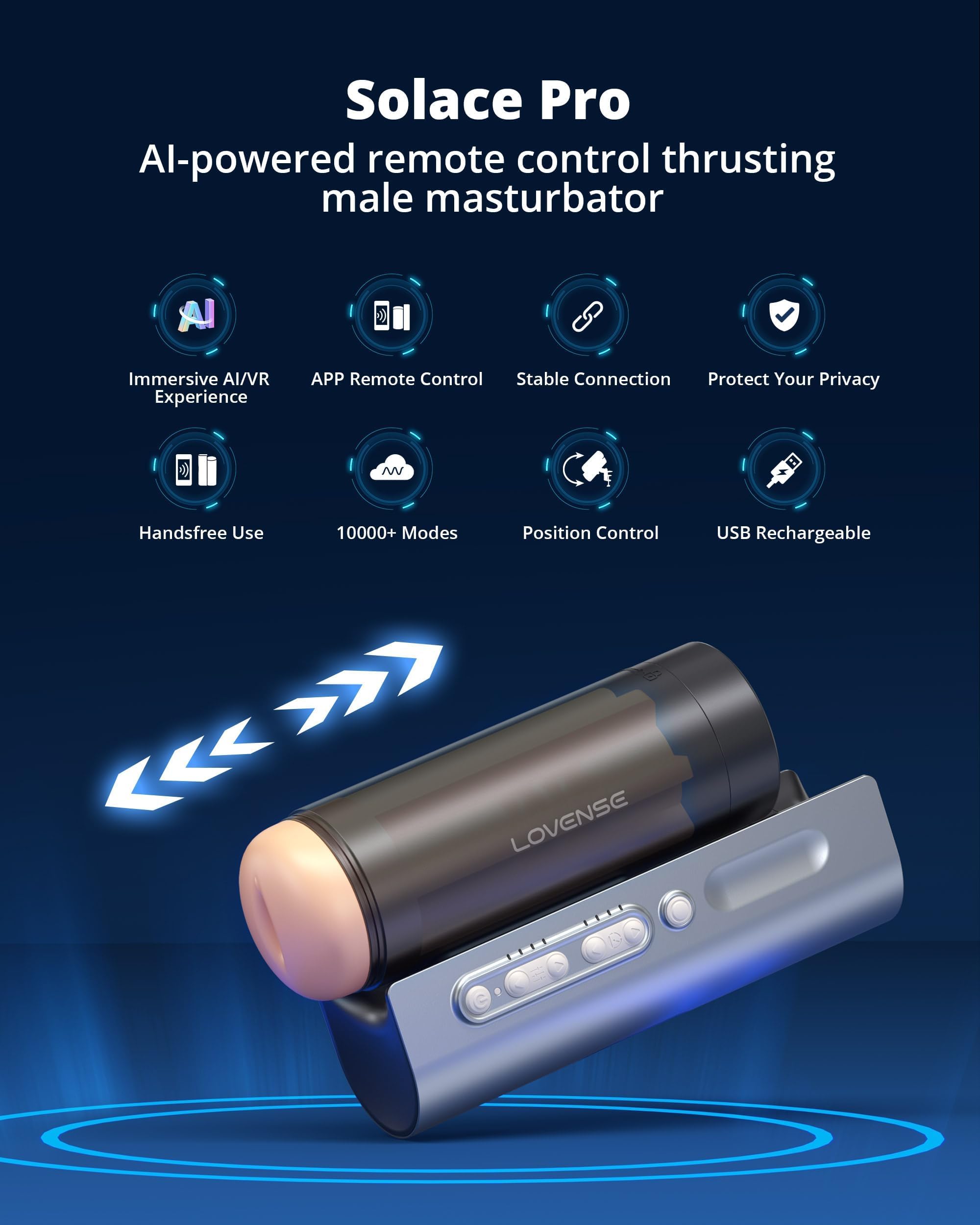 Máy Thủ Dâm Solace Pro Công Nghệ AI Kích Thích Cực Khoái