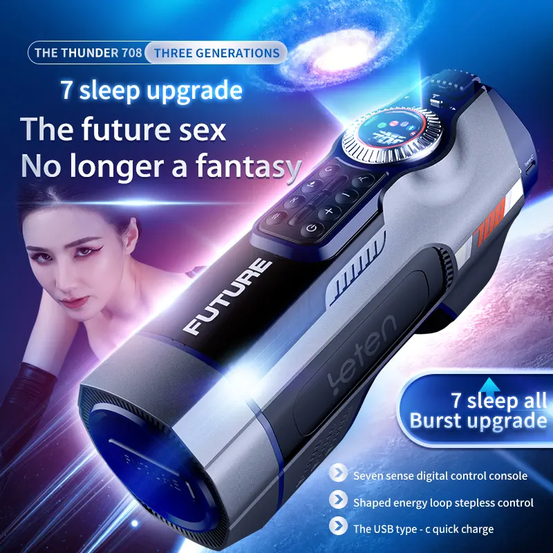Máy thủ dâm Leten Future 708 tự động sạc USB type-C hiện đại