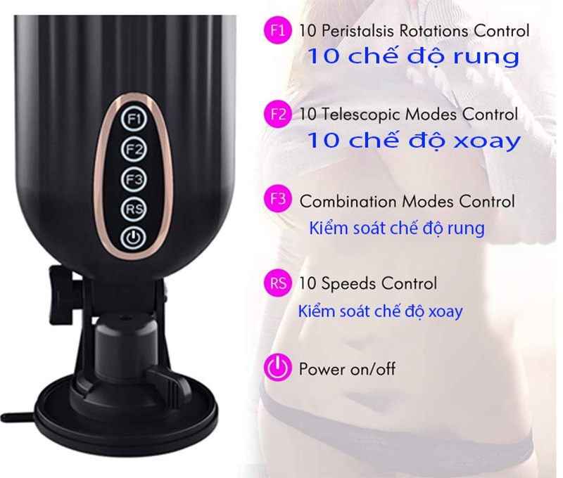 FreeLander Easy Love máy thủ dâm rung thụt tỏa nhiệt siêu thật