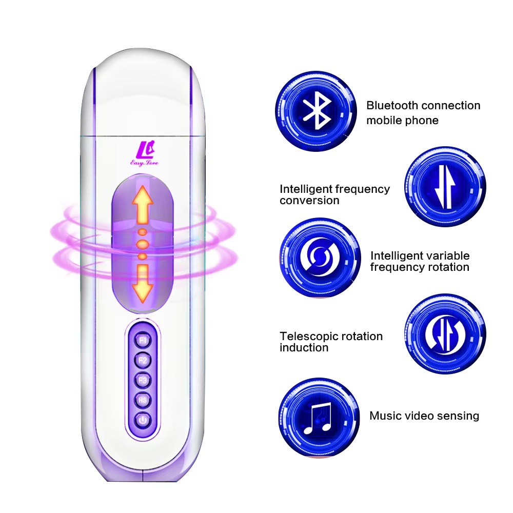 Máy Thủ Dâm Easy Love Bluetooth Rung Xoay Thụt Nhiệt 42 Độ Săn Sale
