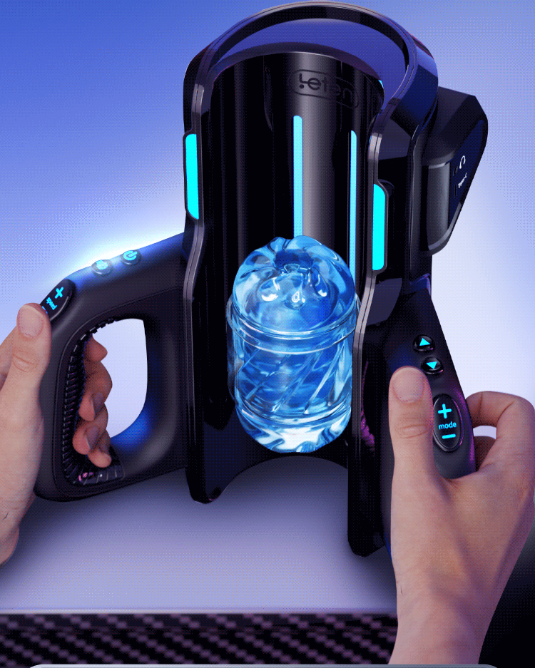 Máy thủ dâm Leten King Masturbator Thrusting Pro rung tự động cao cấp