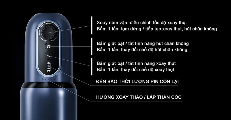Máy Thủ Dâm Svakom Godwin Tự Động Cao Cấp Hít Tường Siêu Thật