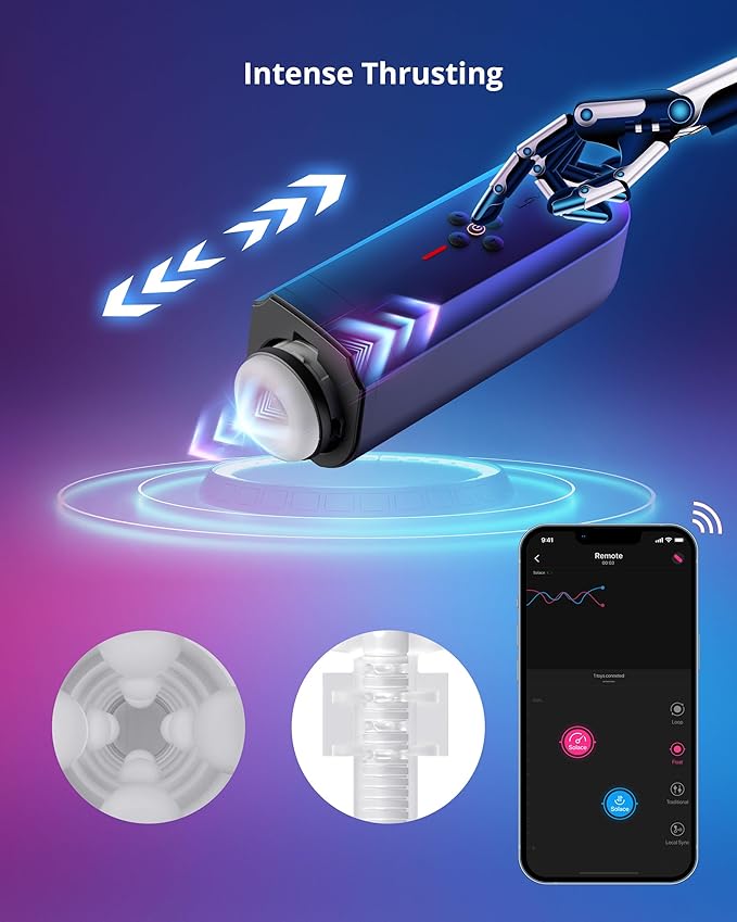 Lovense Solace - Máy Thủ Dâm Tự Động, Điều Khiển App, Siêu Phê