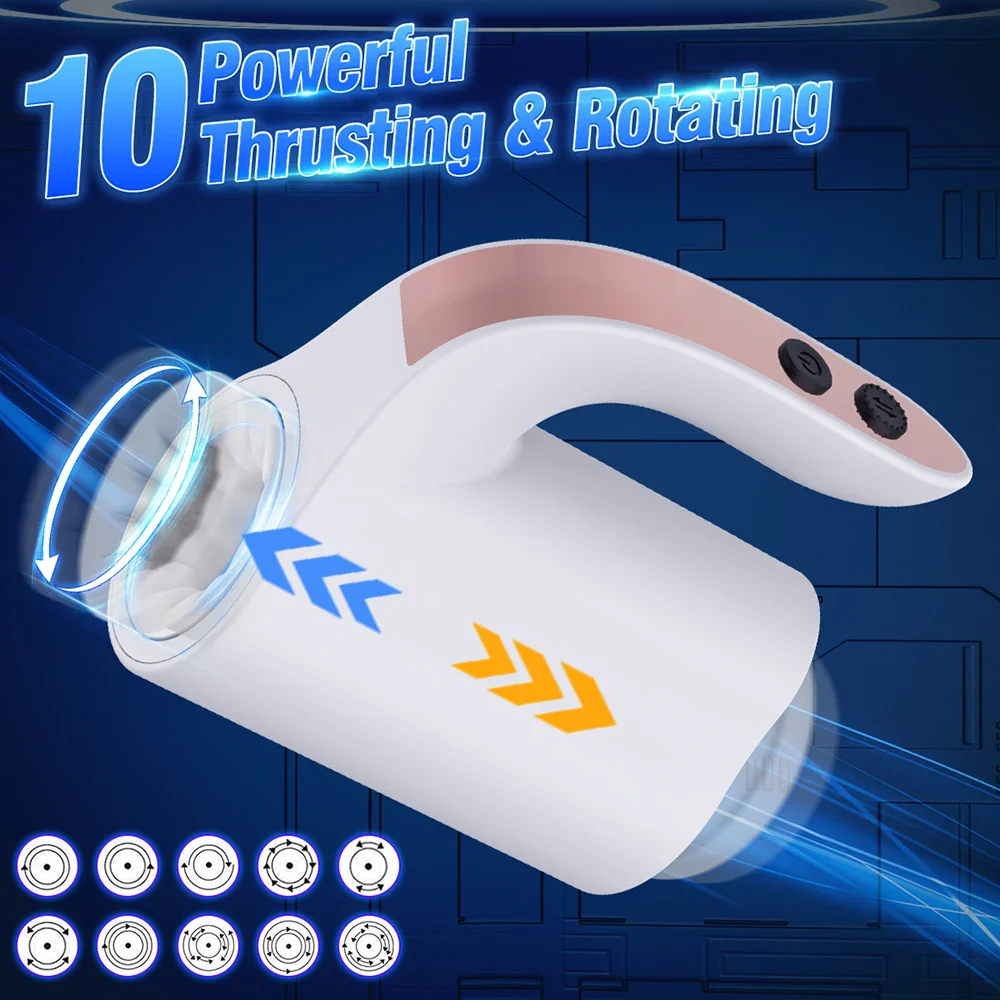 Cốc Tự Sướng Nam Nữ 10 Chế Độ Rung Xoay Mạnh Mẽ