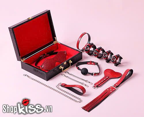 Bộ đồ chơi bạo dâm da PU cá sấu 7 món cao cấp hấp dẫn