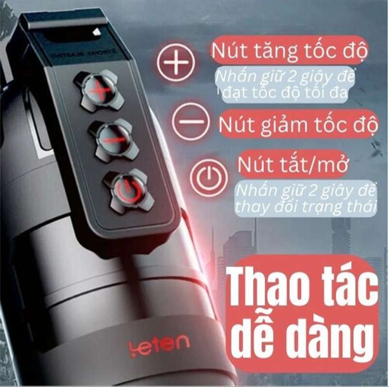 Cốc Thủ Dâm Leten Vibro Rung Mạnh Kết Nối App