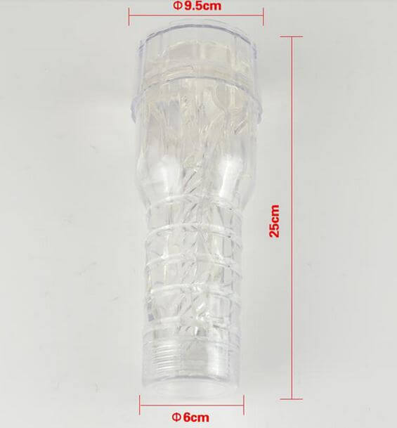 Âm Đạo Giả Trong Suốt Đèn Pin - Siêu Mềm Kích Thích Cực Mạnh