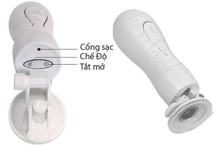 Âm đạo giả đèn pin Crazy Bull Flora 12 chế độ rung tiếng rên cực đã