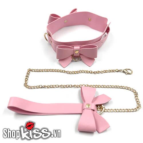 Bộ đồ chơi bạo dâm 5 món màu hồng xinh xắn đính nơ hấp dẫn
