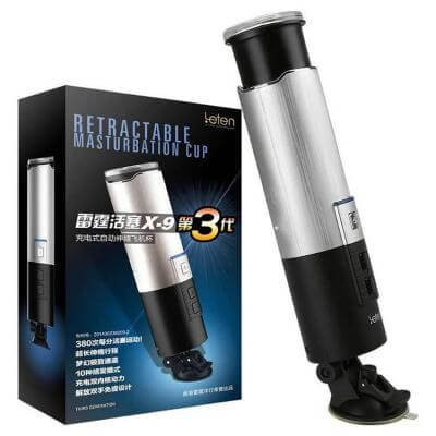Âm đạo giả gắn tường tự động sạc Leten X9 3G kích thích đa chế độ