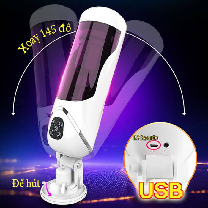 Cốc Thủ Dâm Comanche Tự Động Đa Năng Rung Thụt Xoay