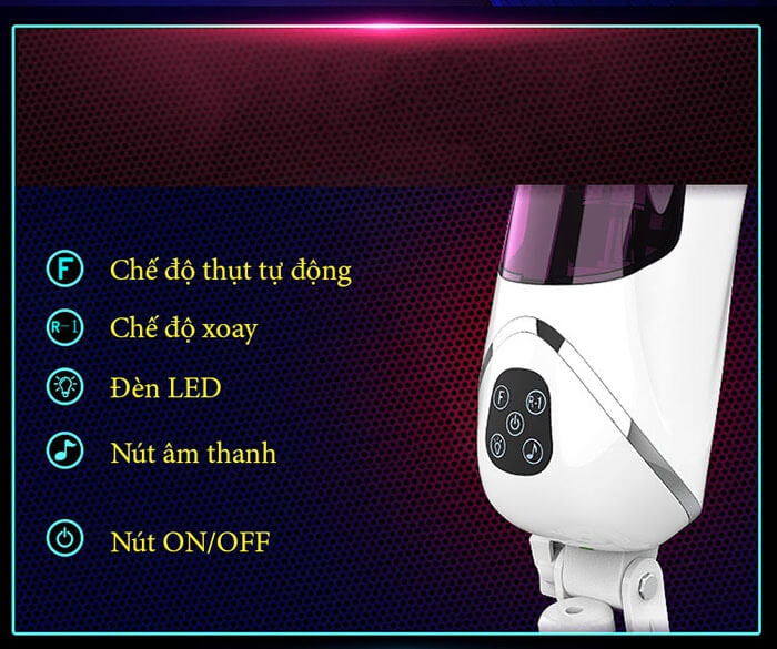 Cốc Thủ Dâm Comanche Tự Động Đa Năng Rung Thụt Xoay