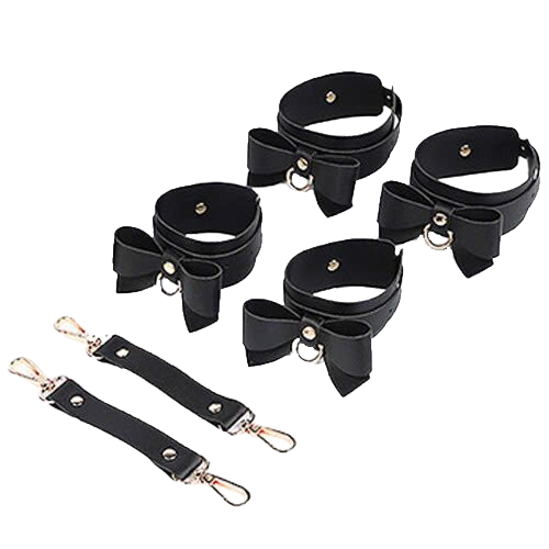  Nơi bán Bộ dụng cụ bạo dâm 5 món màu đen đính nơ  cao cấp 