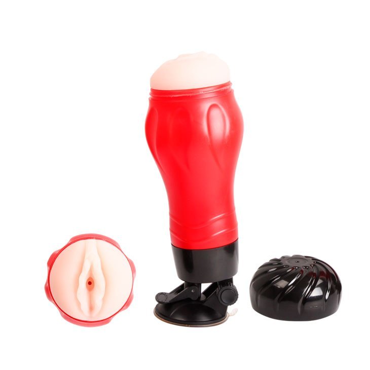 Đèn Pin Âm Đạo Giả Crazy Bull Flora Đỏ Siêu Thật Mềm Mại